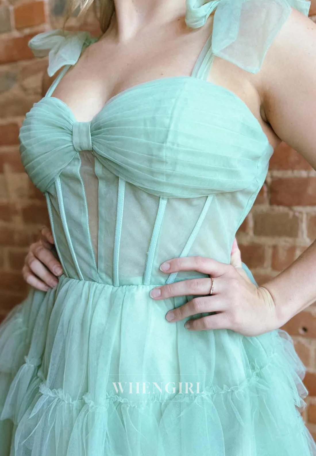 A-Line Ruffles Sleeveless Sweetheart Tulle Back Zipper Short Homecoming Dress
