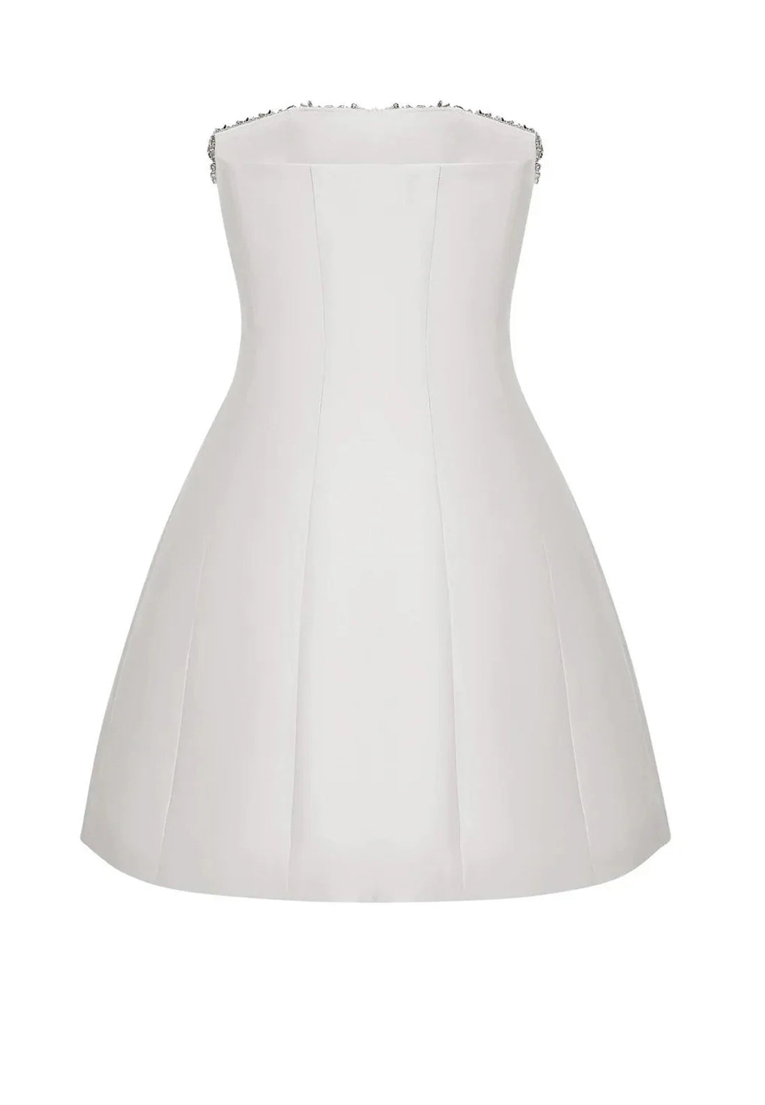 A-Line Beaded Sleeveless Strapless Short Homecoming Dress