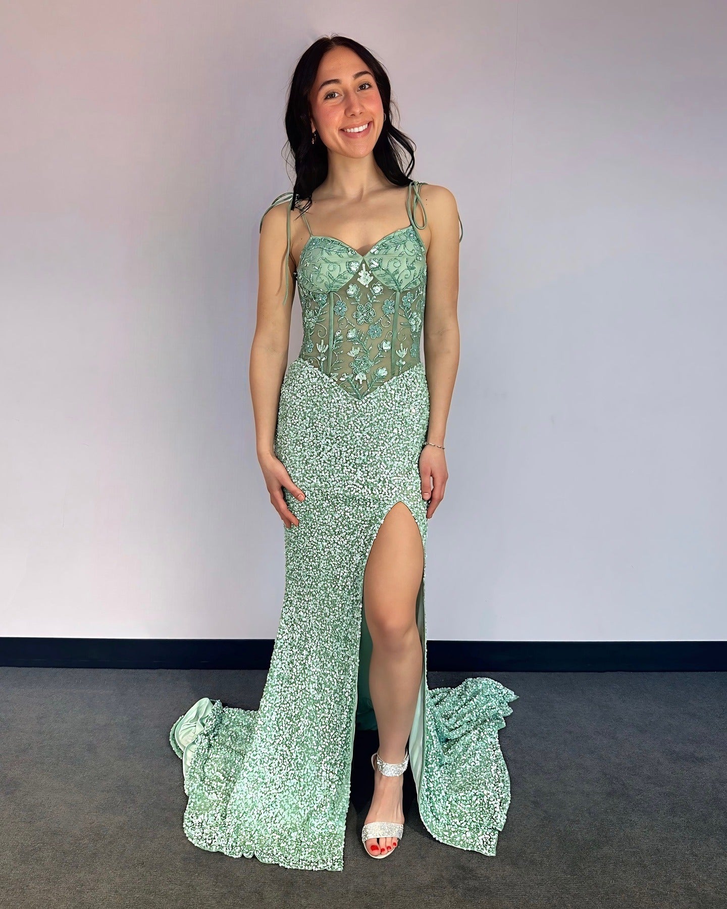 Mermaid Sweetheart Evening Dresses Long with Slit Backless Prom Gowns