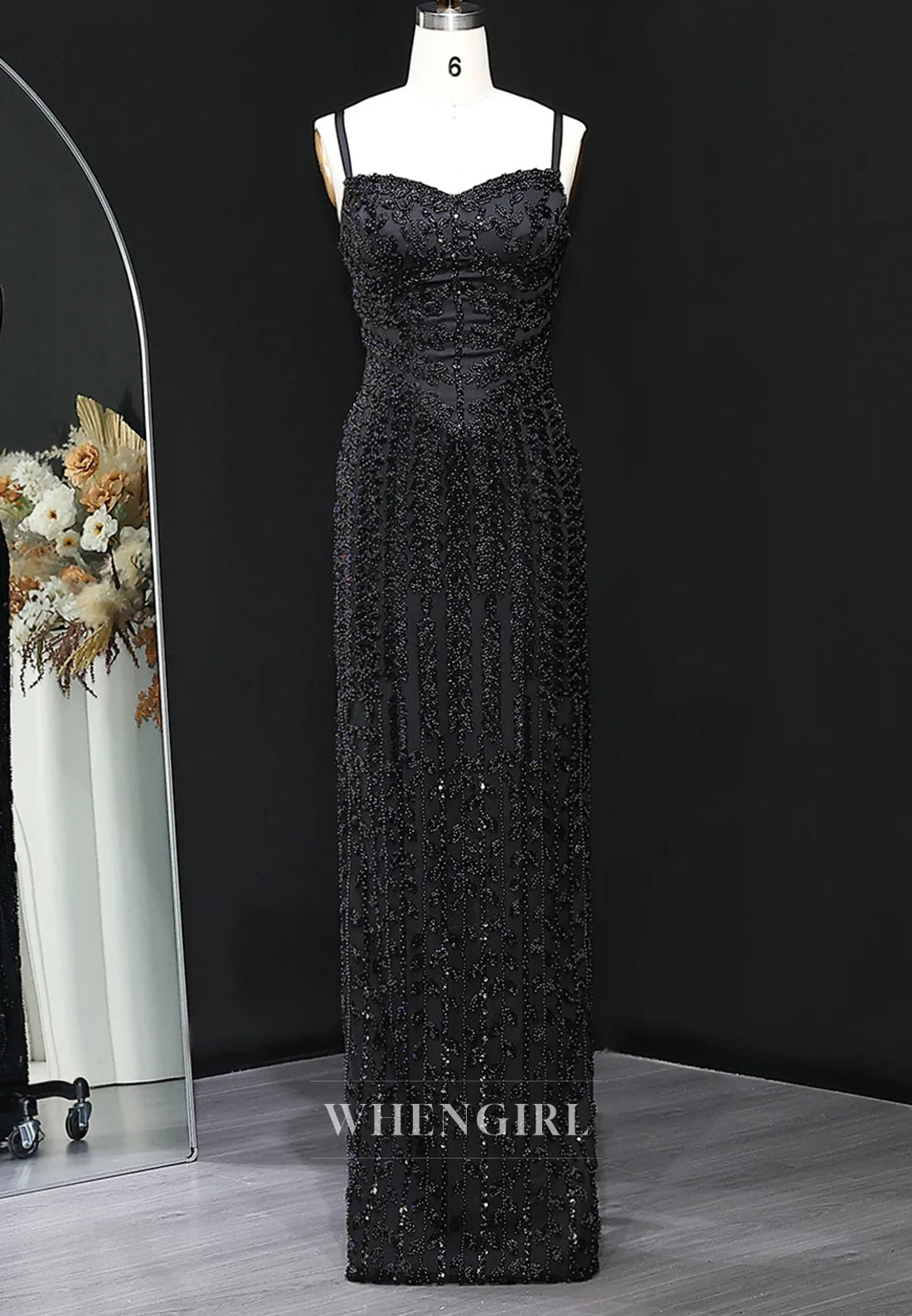 Sheath Sweetheart Sleeveless Beaded Back Zipper Vine Floor Length Formal Evening Gown
