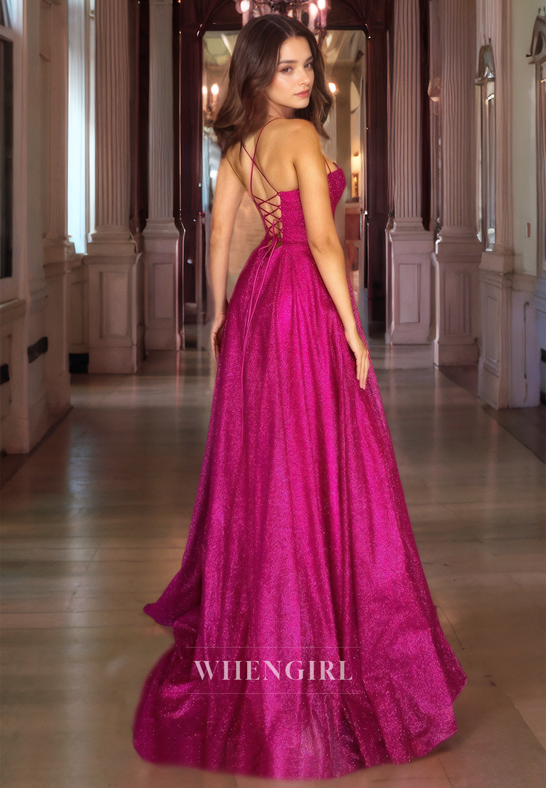Sheath Strapless Sleeveless Beaded Long Prom Dress with High Side Slit and Train