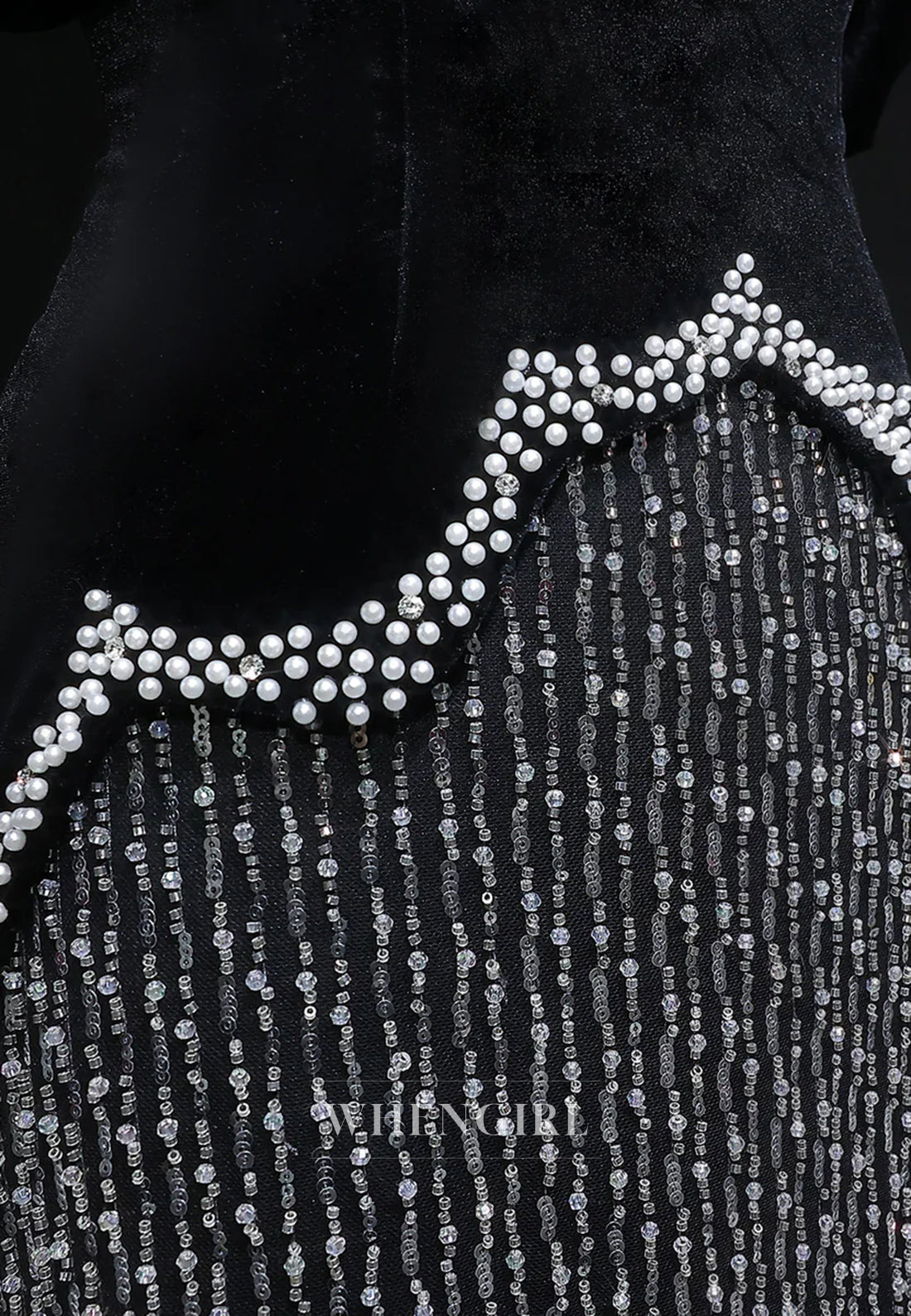 Black Beaded Off Shoulder Sheath Floor Length Evening Formal Dress