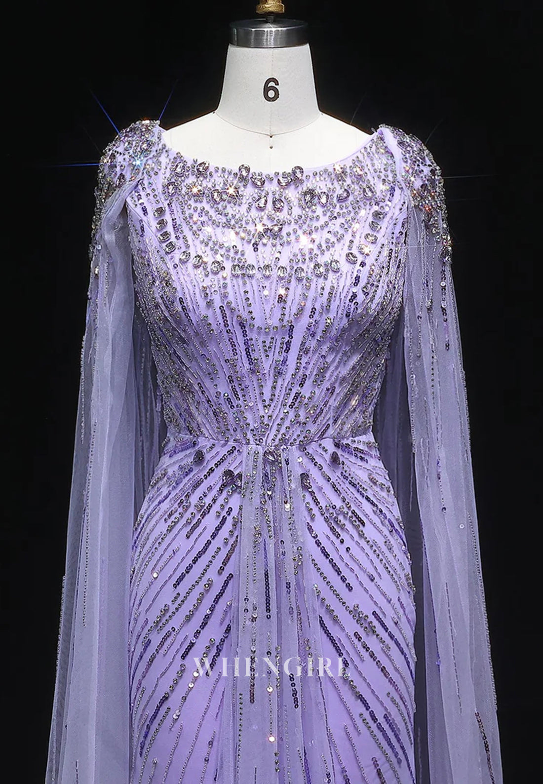 Sheath Floor Length Long Sleeves Bateau Neck Rhinestones Formal Evening Dress