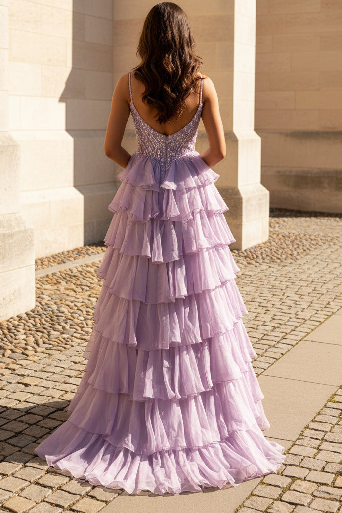 Off Shoulder A Line Corset Lace Appliqued Prom Dresses Long with Ruffled