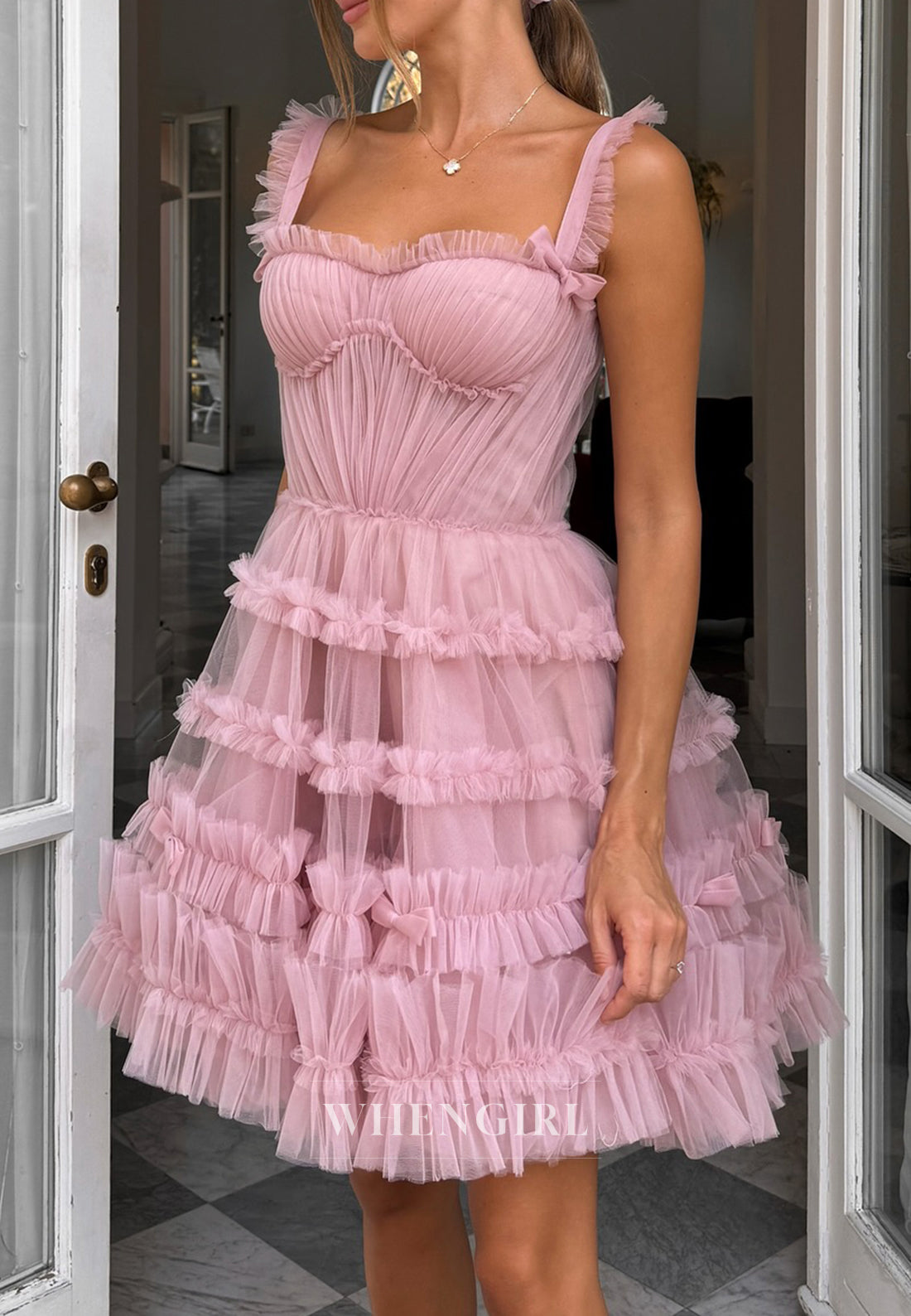 Graceful Blushing Pink Sweetheart Sleeveless Tulle A-Line Homecoming Dress