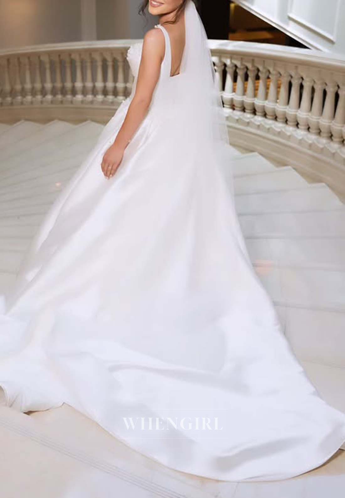 Ball Gown Sleeveless Beaded Sweetheart Court Train Wedding Dress