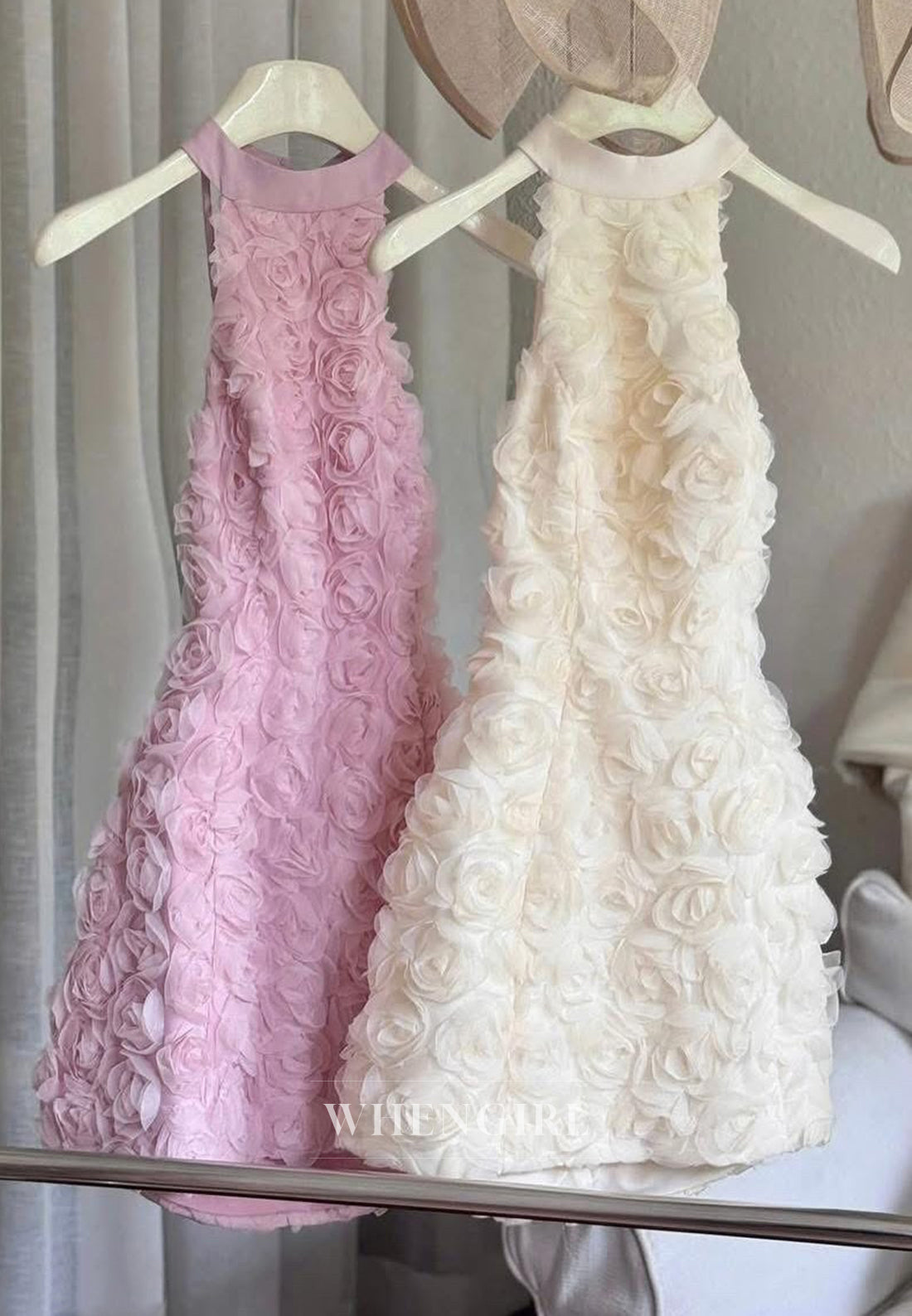 A-Line Floral Halter Sleeveless Homecoming Dress