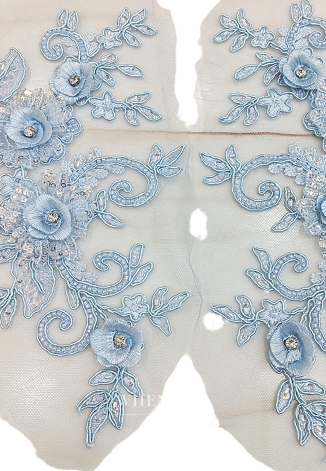 A-Line Puff Sleeves Embroidery Mother of the Bride Dress with Pockets