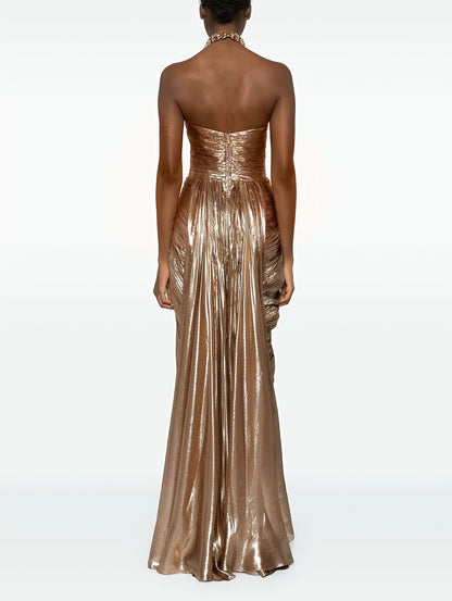 Gorgeous Long Sweetheart Sleeveless Prom Dress With Pleated