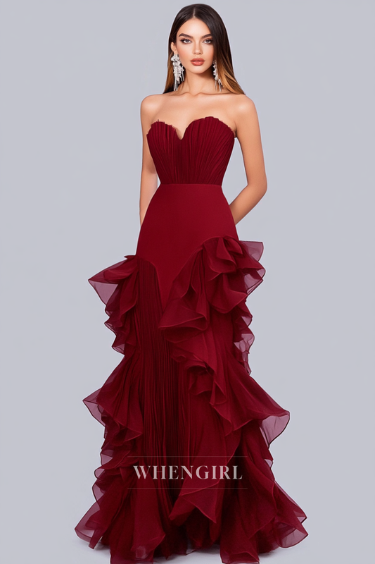 Gorgeous Empire Waist Sweetheart Sheath Lace Long Gala Dresses Evening Gowns