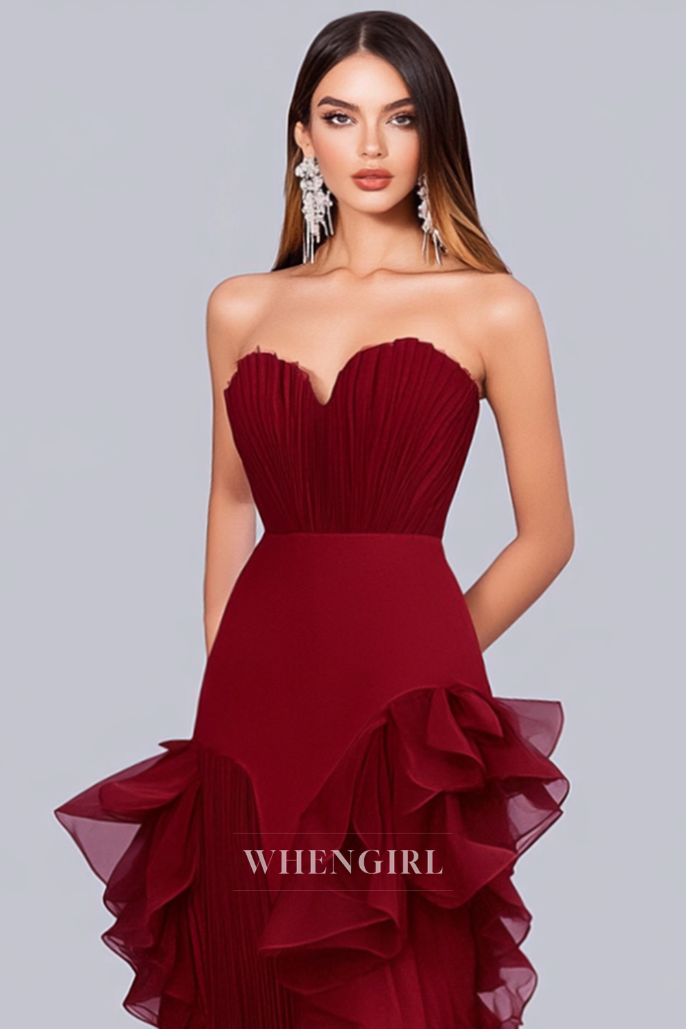 Gorgeous Empire Waist Sweetheart Sheath Lace Long Gala Dresses Evening Gowns