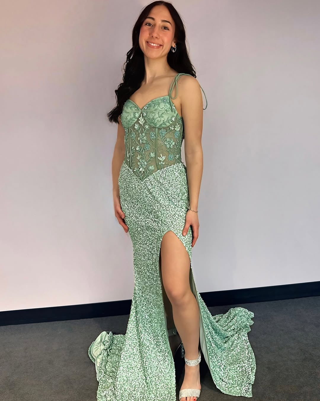 Mermaid Sweetheart Evening Dresses Long with Slit Backless Prom Gowns