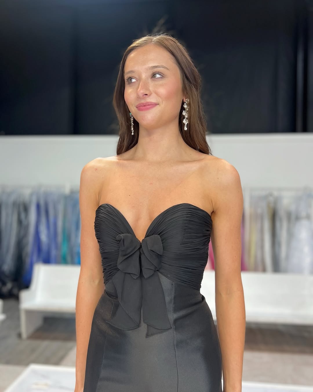 Black Satin Mermaid Evening Dresses Long Sweetheart Prom Gowns