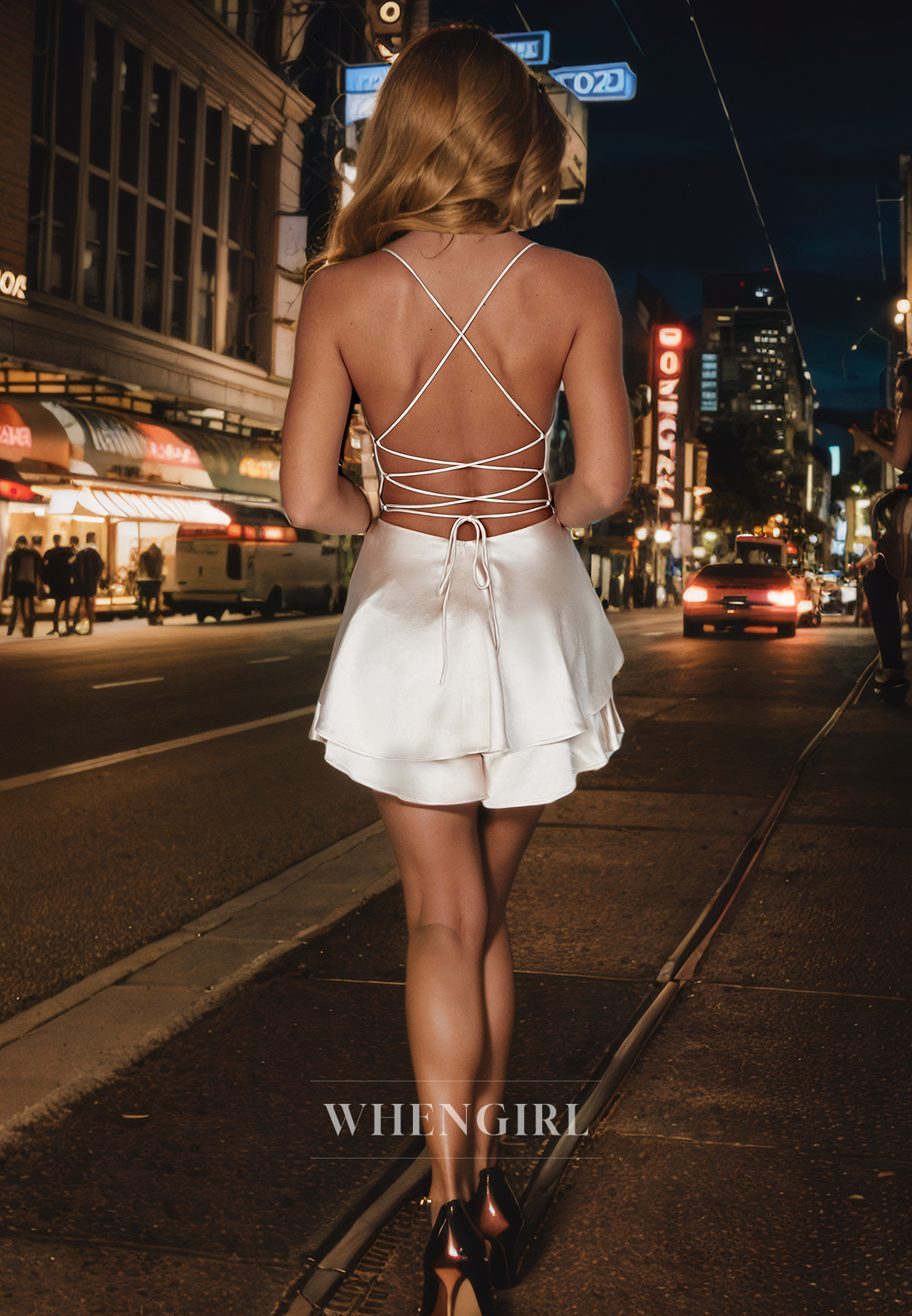 Sexy & Hot A-Line Strapless Straple Sleeveless Open Back Homecoming Dress