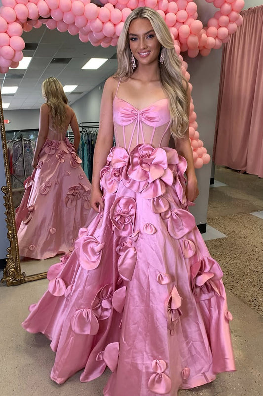 Sweetheart A Line Prom Dresses Long for Women Satin Corset Party Gowns