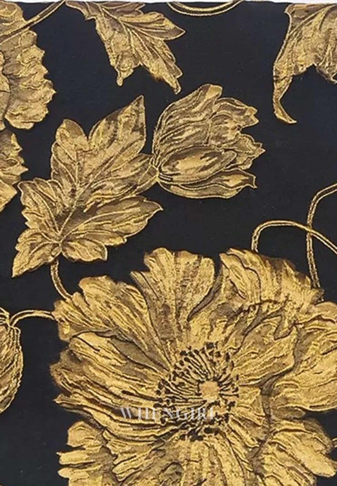 Floral A-Line V Neck 3/4 Sleeves Back Zipper Mother of the Bride Dress