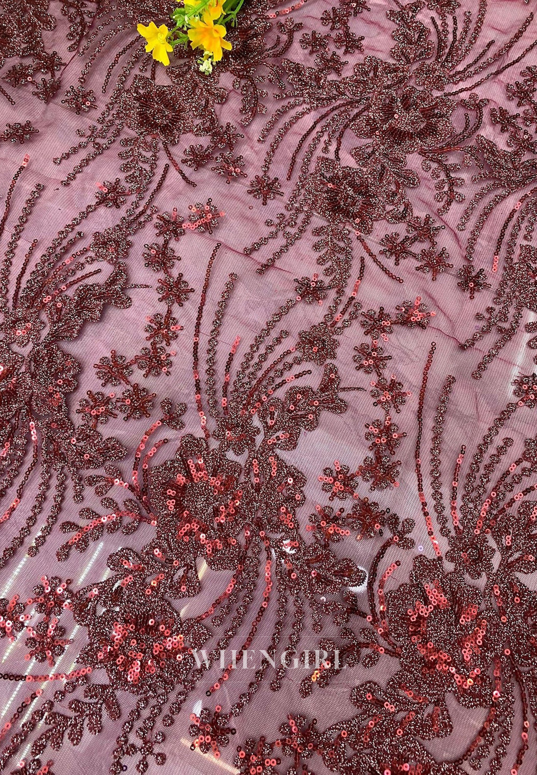 Long Sleeves Floral Sequin Embroidered Lace Mermaid Evening Gown Mother of the Bride  Dress