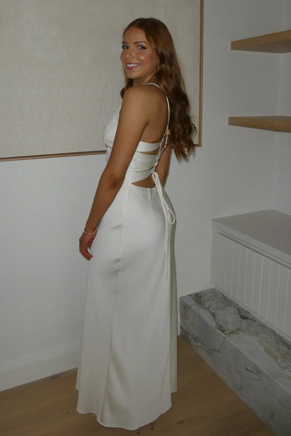 Charming Sheath Spaghetti Straps Pink Long Prom Dress with Criss Cross Back