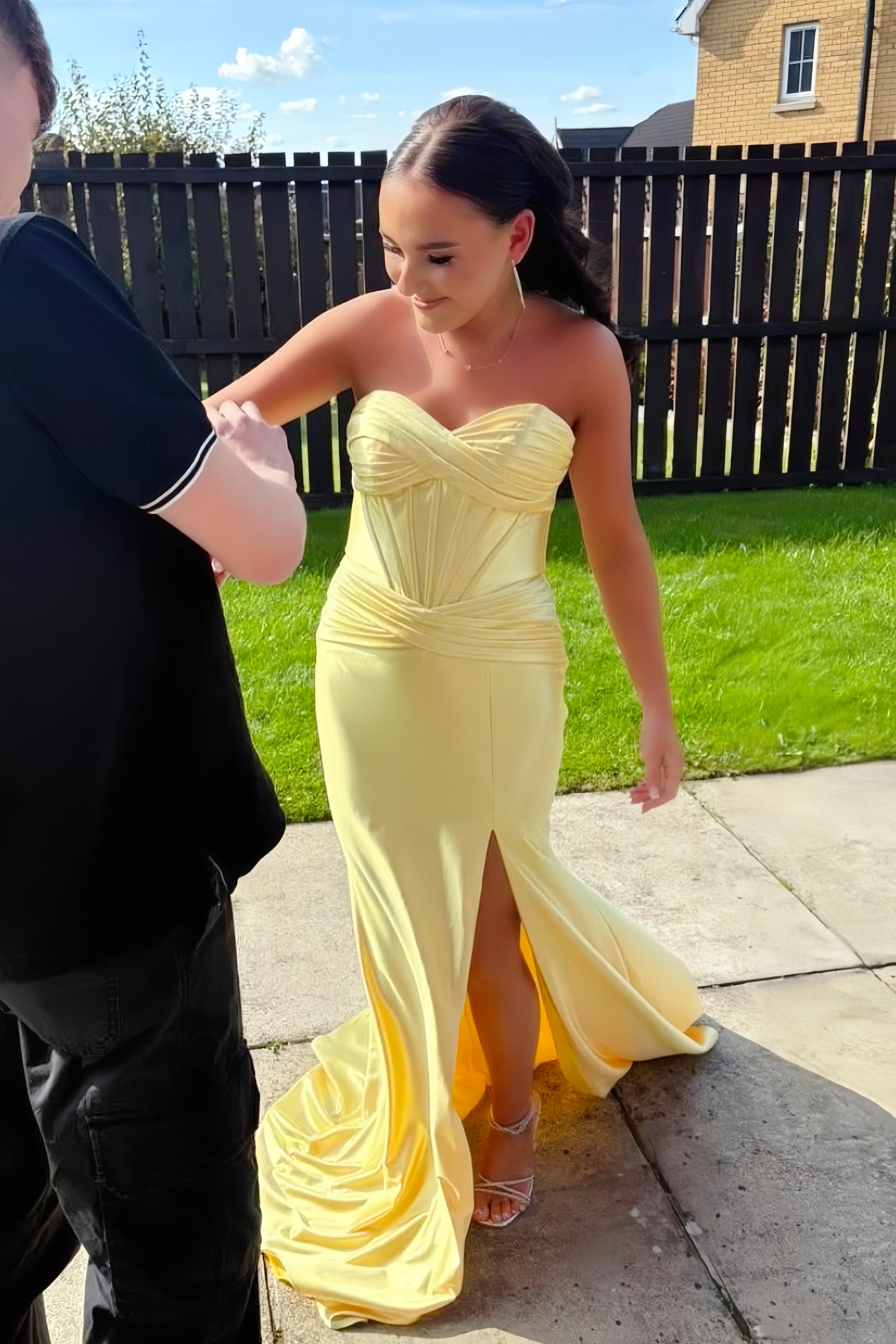Red Satin Sweetheart Mermaid Long Formal Dress
