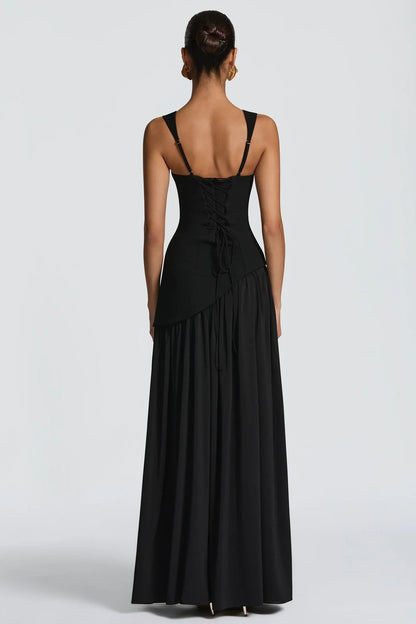 Elegant Mermaid Square Neck Green Long Prom Dress with Ruffles