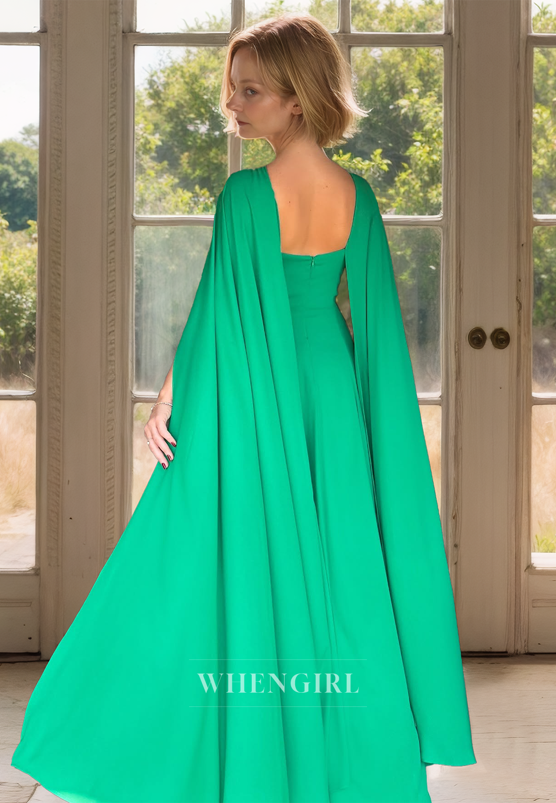 Asymmetrical Sleeveless Sheath Two Piece Floor-Length Chiffon Mother of Bride Cocktail Gowns