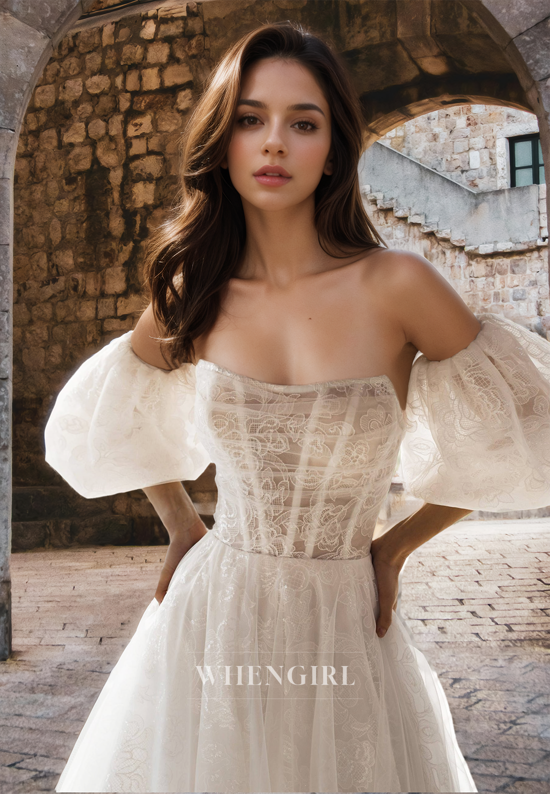 tube top lace wedding dress summer light champagne tube top lace princess wedding dress