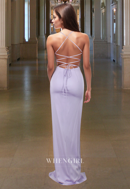 Elegant V-Neck Straps Fitted Satin Floral  Long Prom Dress Evening Gowns with Beads