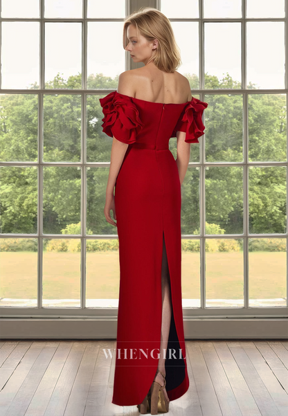 Classic Tube Top Sleeveless Fitted Satin Long Floral Mother of Groom Cockail Gowns