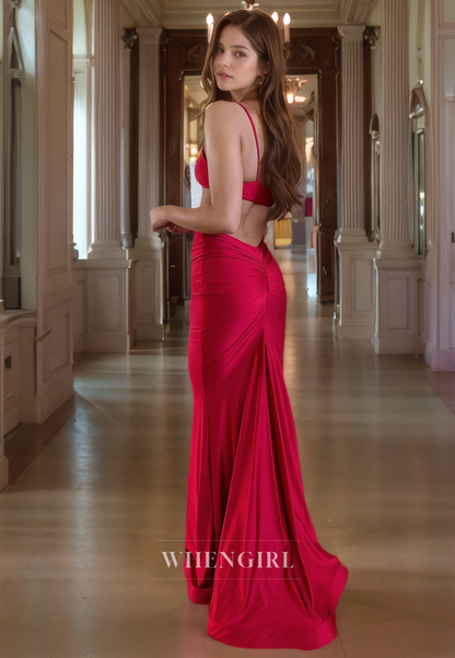 Sheath Strapless Straps Sleeveless Illsion Lpong Prom Party Dress