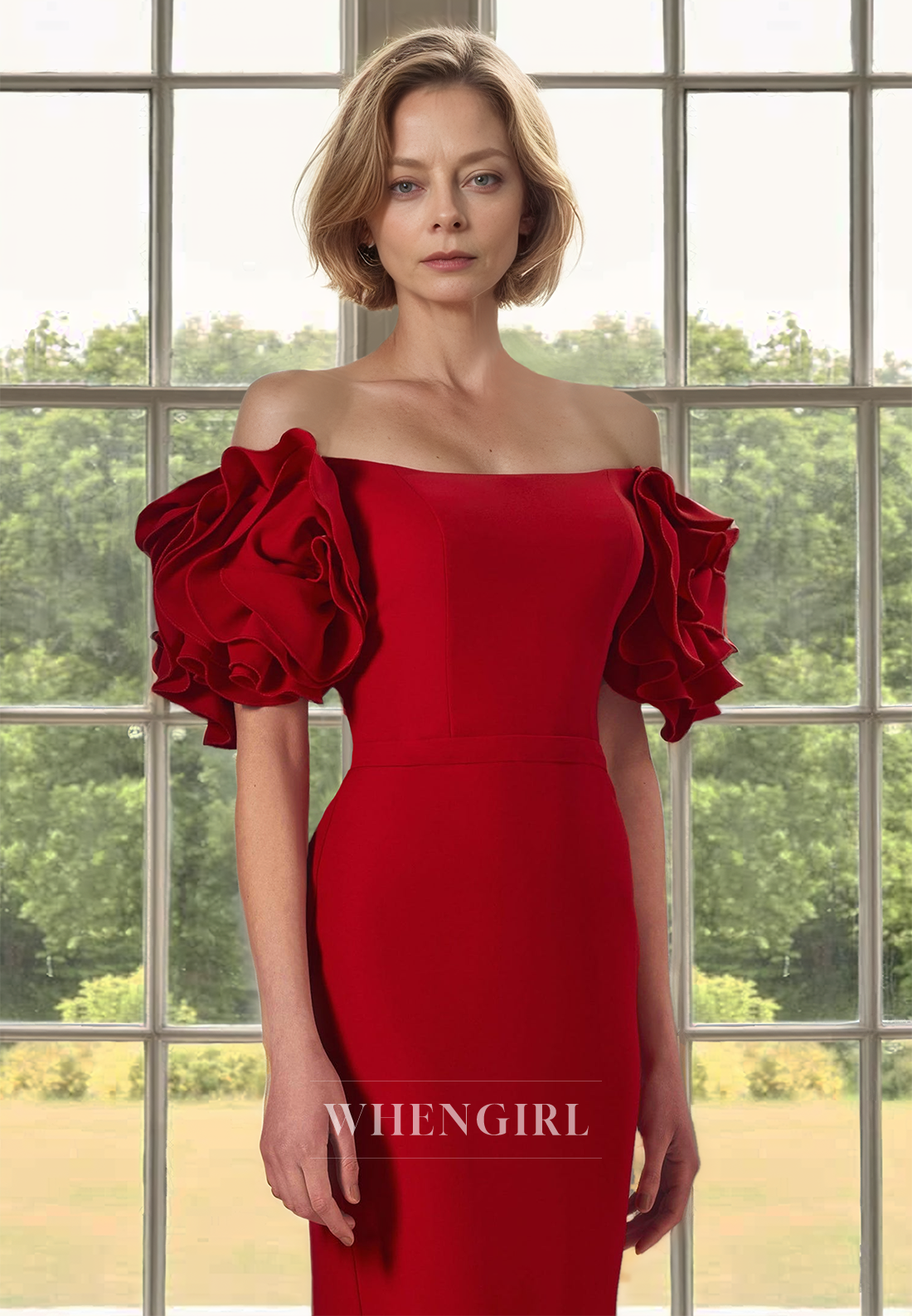 Classic Tube Top Sleeveless Fitted Satin Long Floral Mother of Groom Cockail Gowns