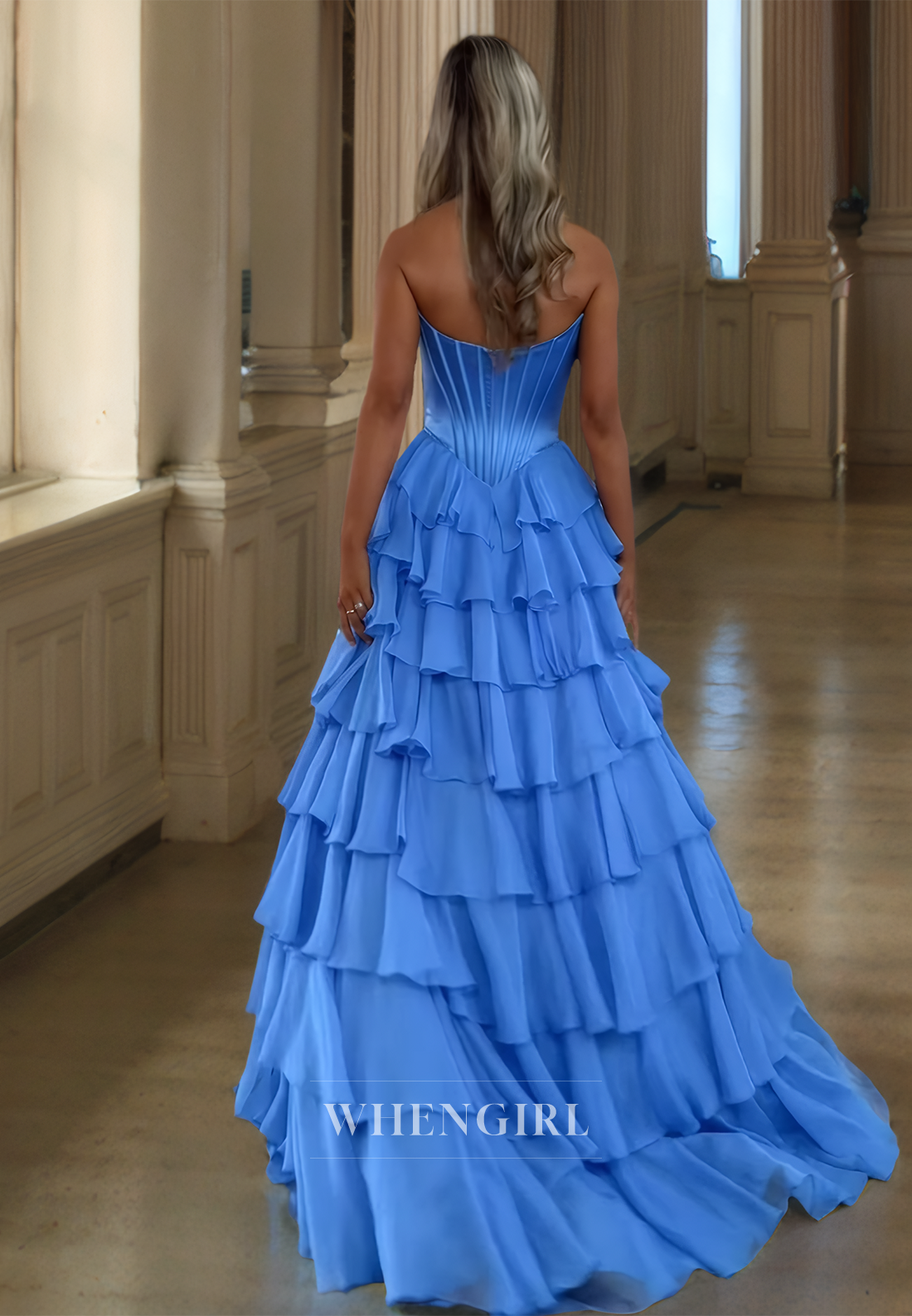 Sweetheart A-Line Sleeveless Brush Train  Stripe Ruched Lace Prom Dress with Appliques Formal Gowns