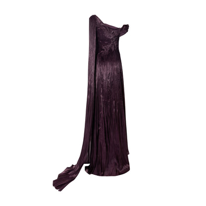 One Shoulder Ruched Sleeveless Sheath Formal Dress