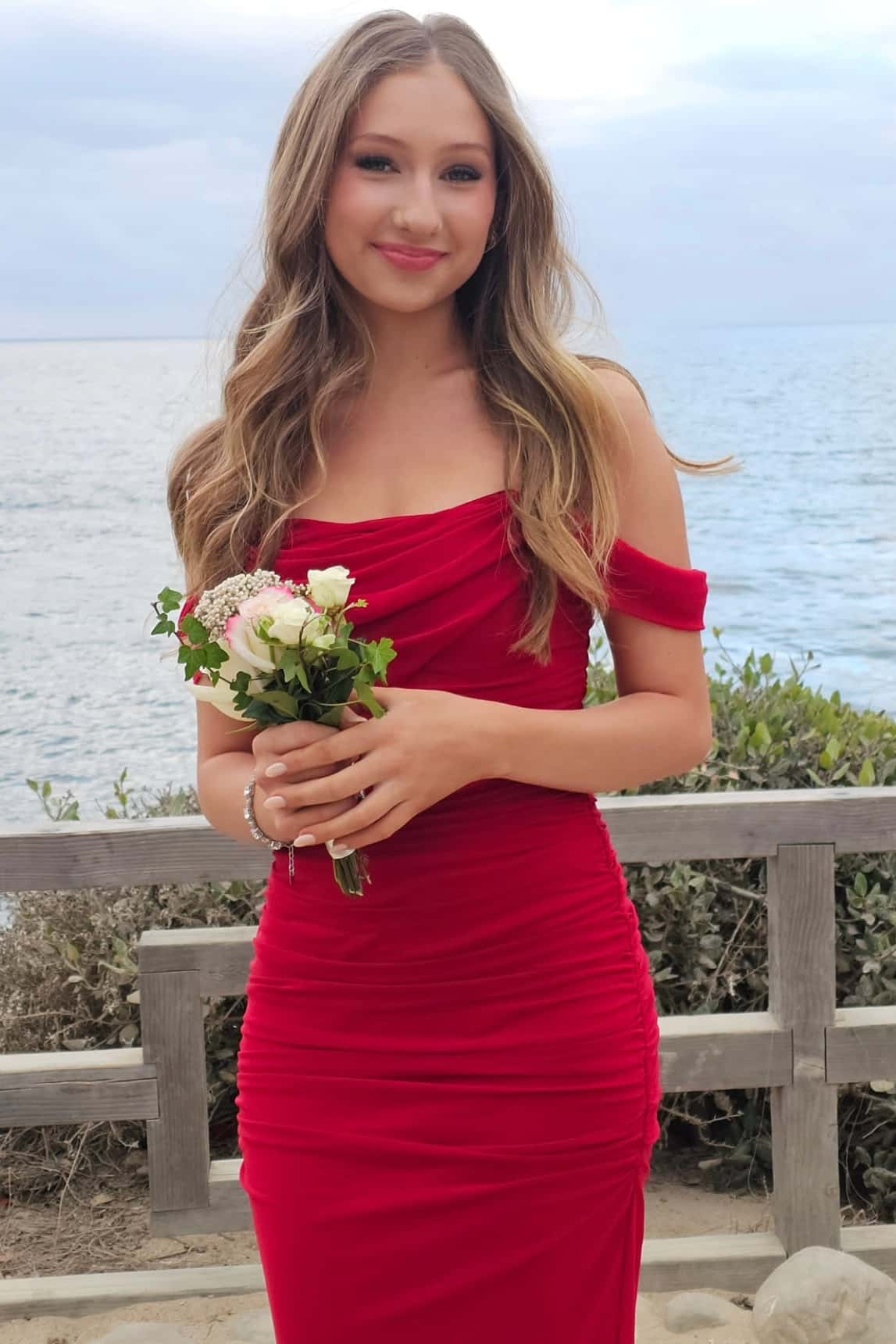 Classy Burgundy Off-Shoulder Pleats Sheath Formal Prom Dress