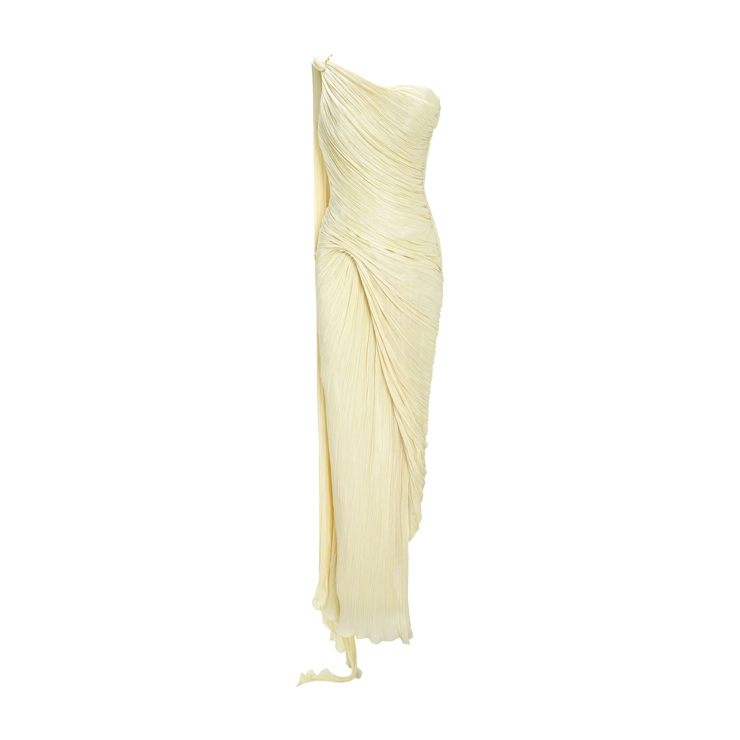 Single-Shoulder Slit Sheath Formal Gown