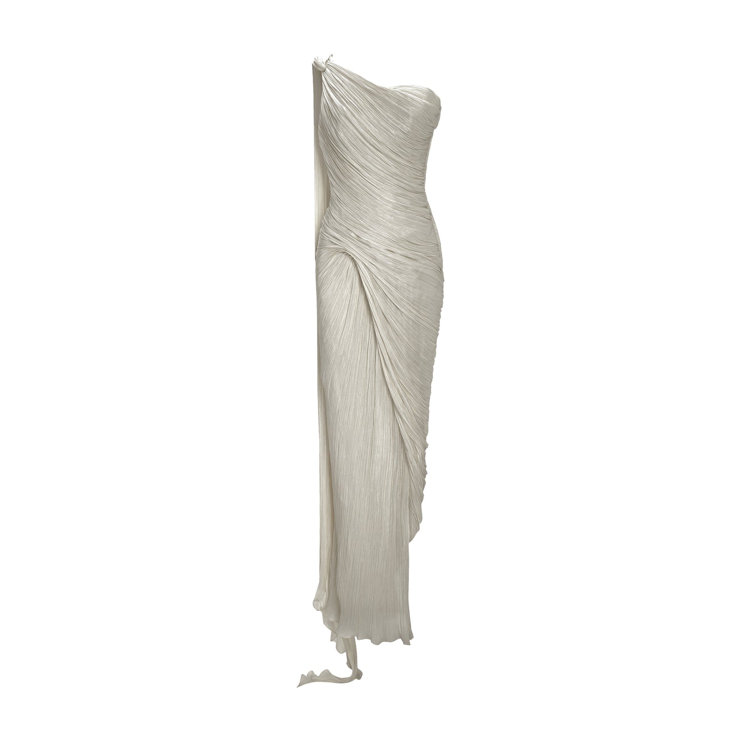 Single-Shoulder Slit Sheath Formal Gown
