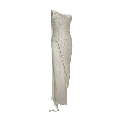 Single-Shoulder Slit Sheath Formal Gown