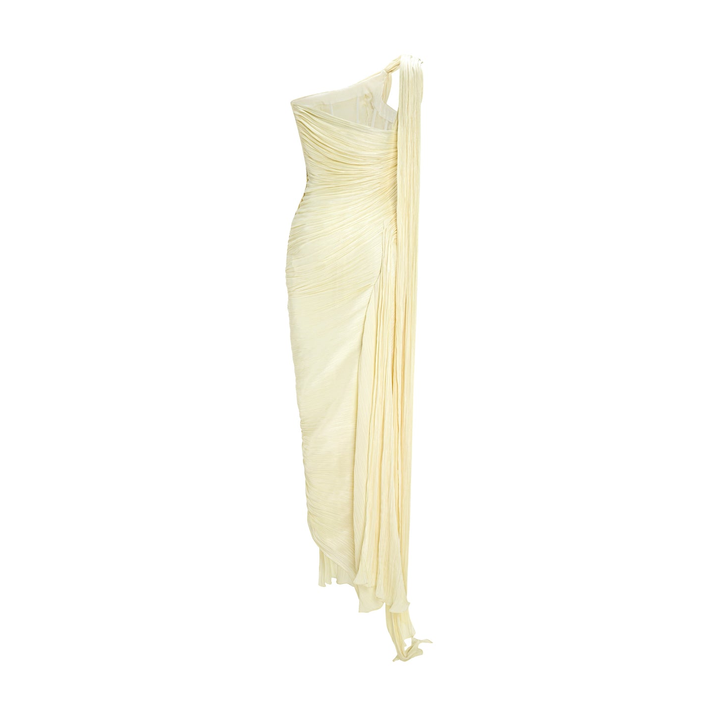 Single-Shoulder Slit Sheath Formal Gown