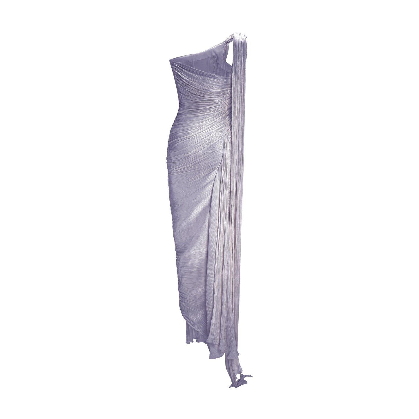 Single-Shoulder Slit Sheath Formal Gown