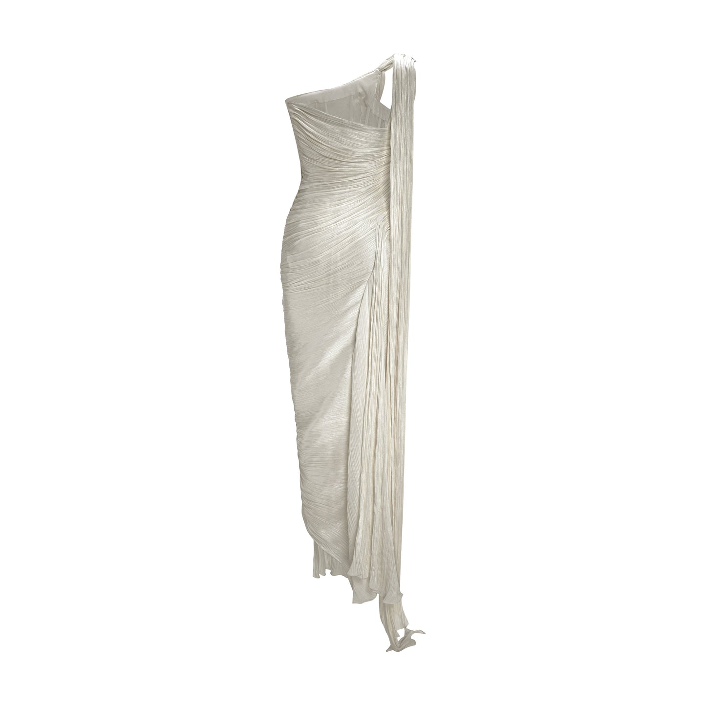 Single-Shoulder Slit Sheath Formal Gown