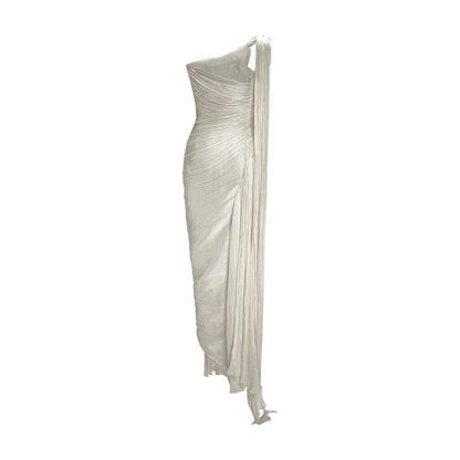 Single-Shoulder Slit Sheath Formal Gown