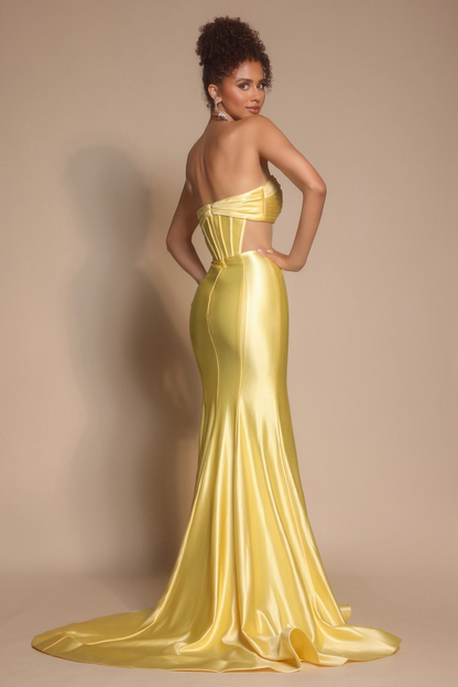Mermaid Sweetheart Slir Satin Formal Evening Dress