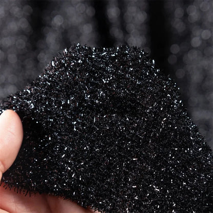 Prom Dress Princess Off Shoulder Sexy Side Slit Party Dress Glitter Floor-length Evening Dress