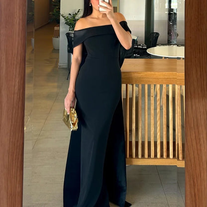 Customized One Shoulder Mermaid robes de soirée Satin Bow Party Dresses Backless Floor-Length Sleeveless Prom Dress 2025