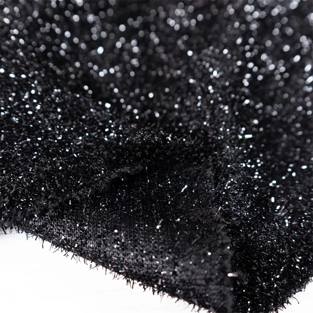 Prom Dress Princess Off Shoulder Sexy Side Slit Party Dress Glitter Floor-length Evening Dress