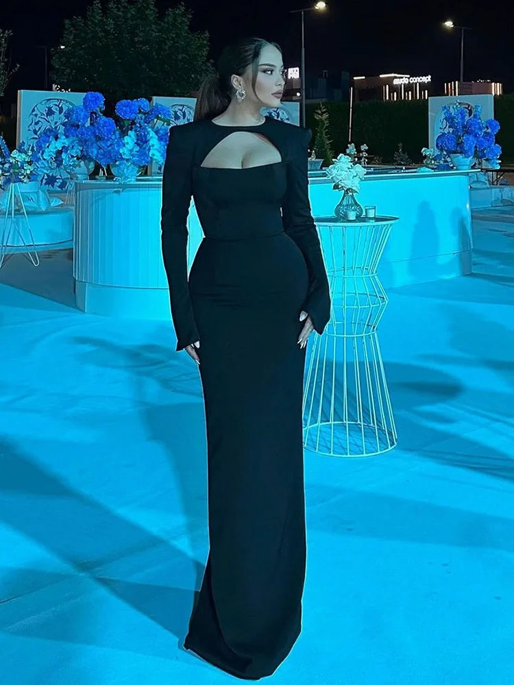 Mermaid Prom Dresses Long Sleeves Muslim Formal Evening Dresses Women Party Gowns Cocktail Dress
