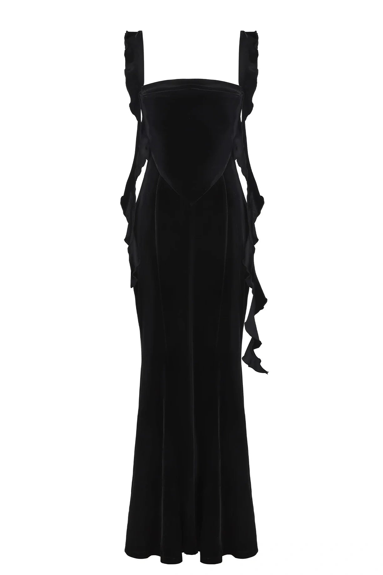 Lovely Mermaid Sweetheart  Long Prom Dress with Backless Ruffles