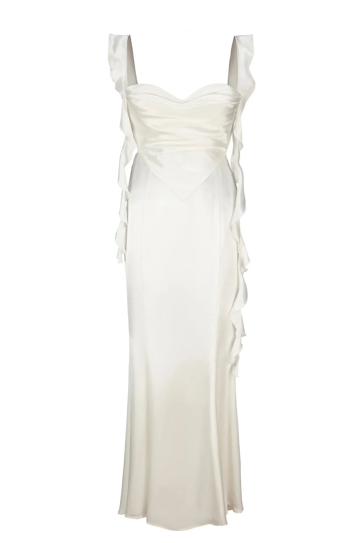 Lovely Mermaid Sweetheart  Long Prom Dress with Backless Ruffles