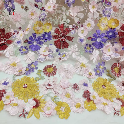 Illusion Floral Embroidered A-Line Gown