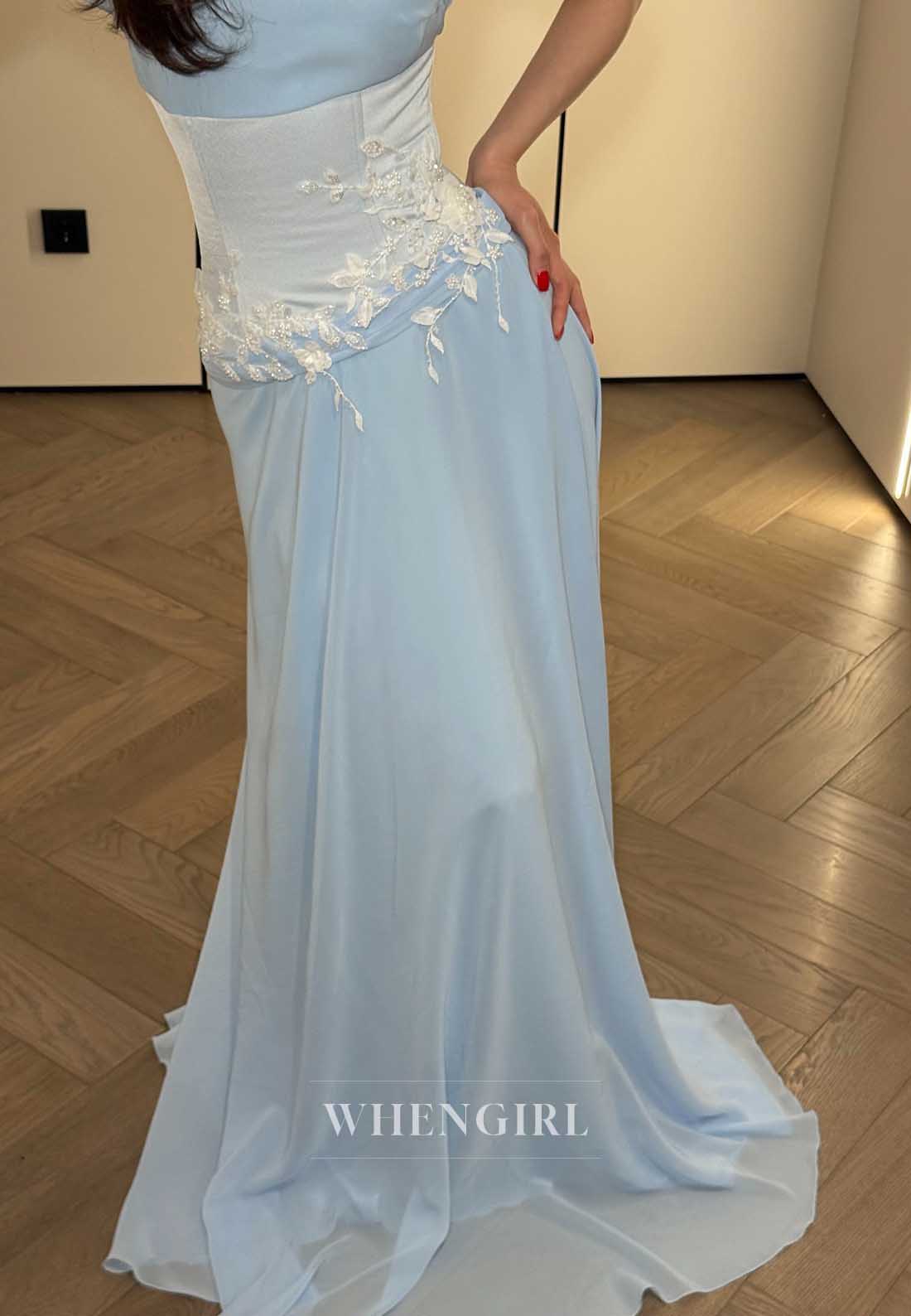 High Neck Draped Chiffon Evening Gown