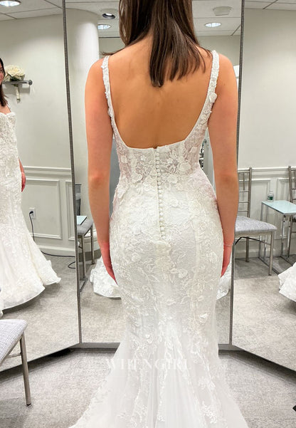 Lace Wedding Dress with Overskirt
